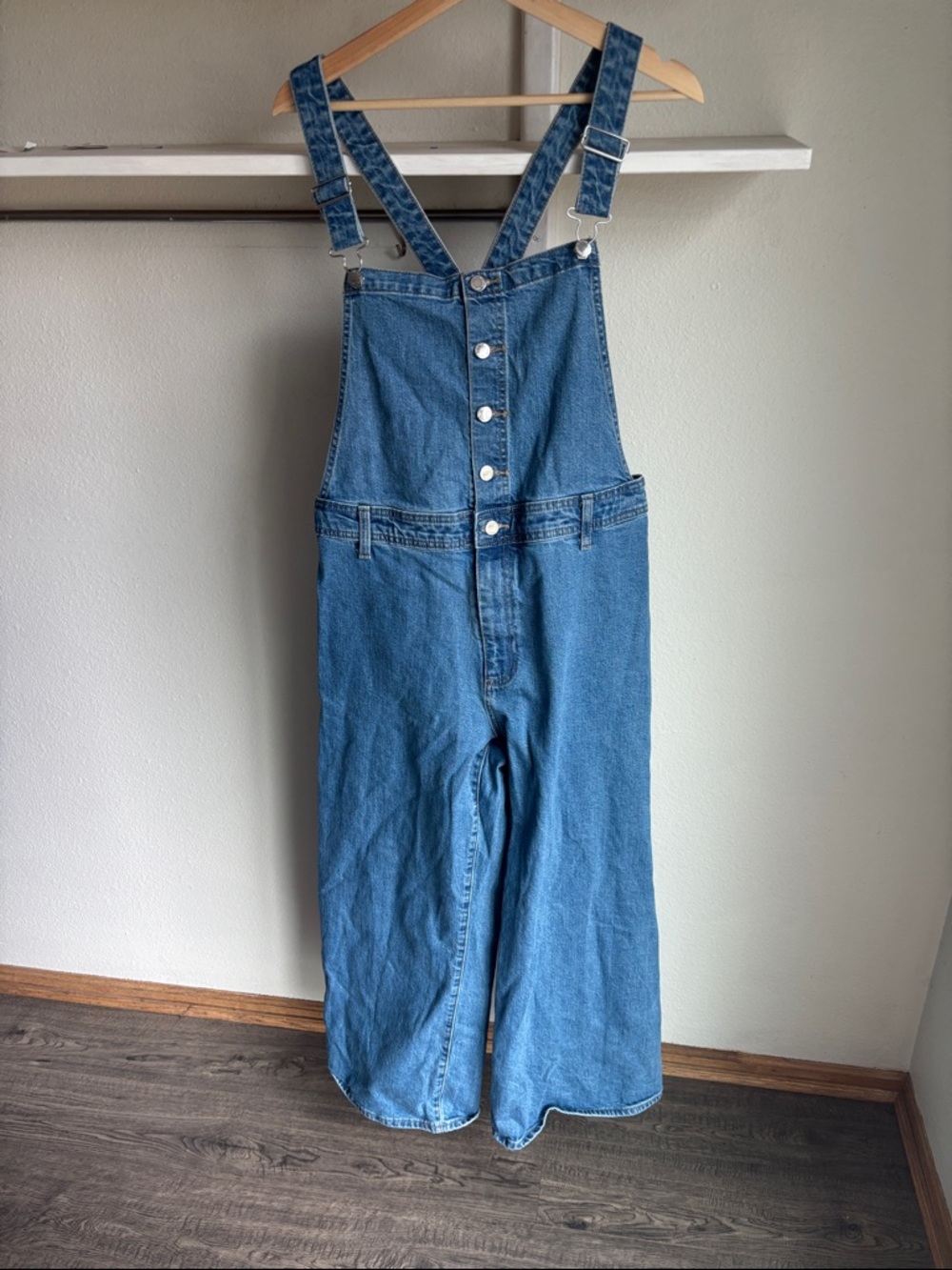 UNIVERSAL THREAD Wide Leg Denim Overalls Size 16 XL